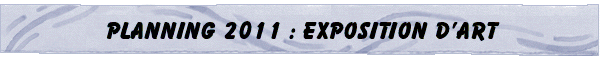 planning 2010 expositions d' Art